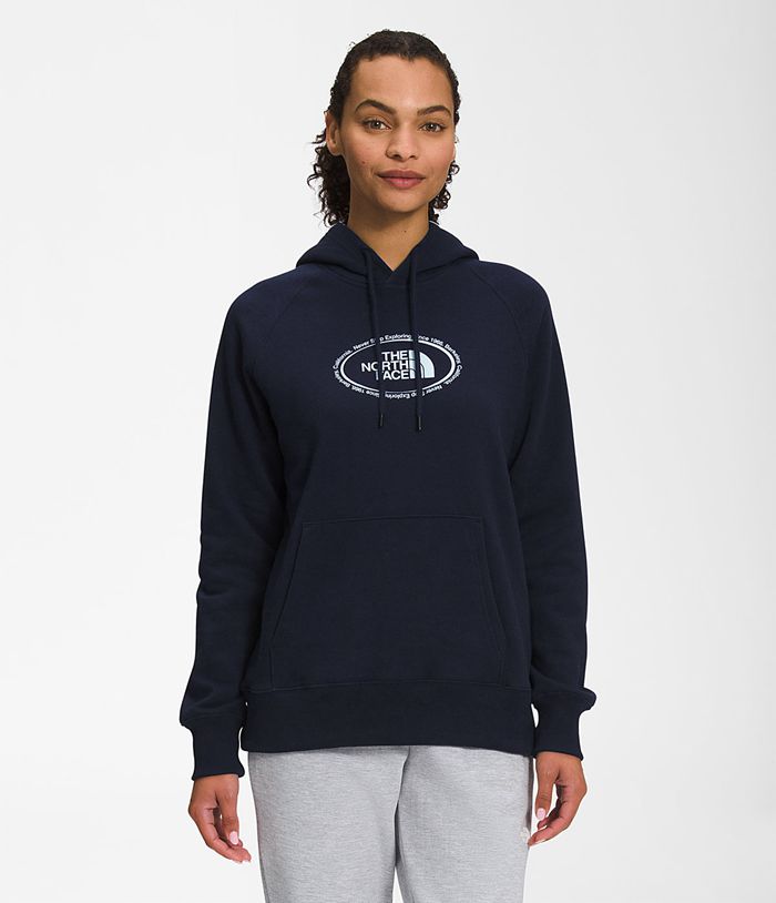 The North Face Hoodie Dames Novelty Graphic PZHF65412 - Donkerblauw